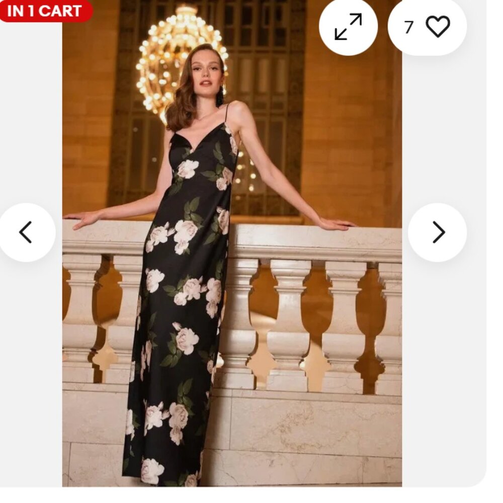 UNWORN. Sachin & Babi Alta Floral Column Gown Long Dress